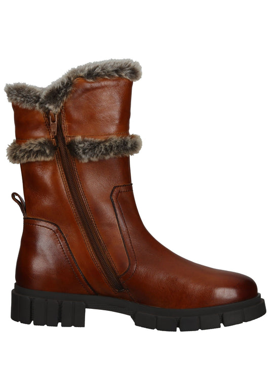Bagatt Stiefelette Leder/Textil Cognac Warmfutter