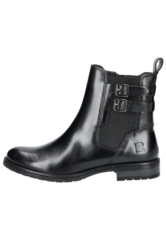 Bagatt Stiefelette Leder/Textil Schwarz/Schwarz