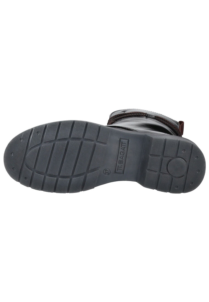 Bagatt Stiefelette Leder/Textil Schwarz Warmfutter