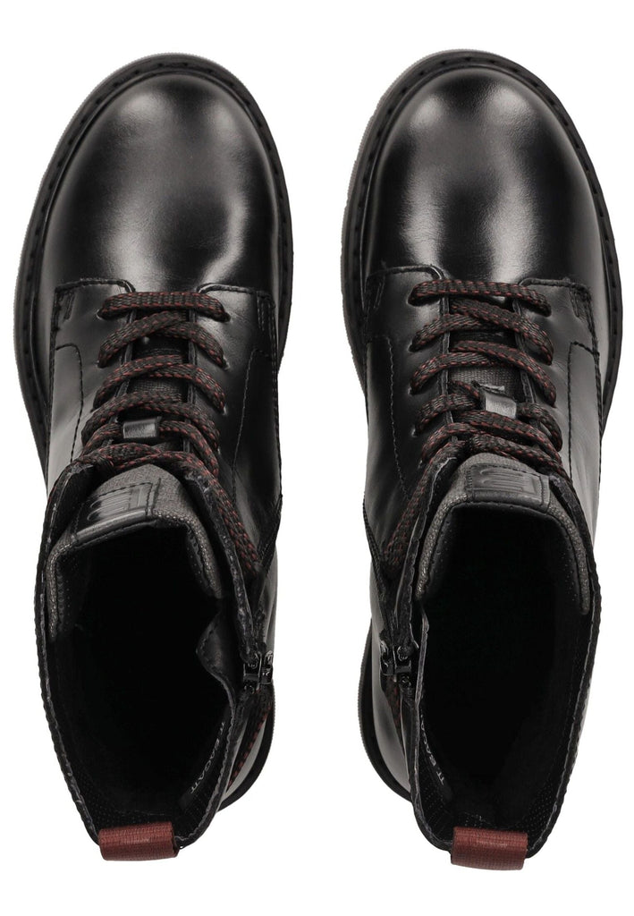 Bagatt Stiefelette Leder/Textil Schwarz Warmfutter