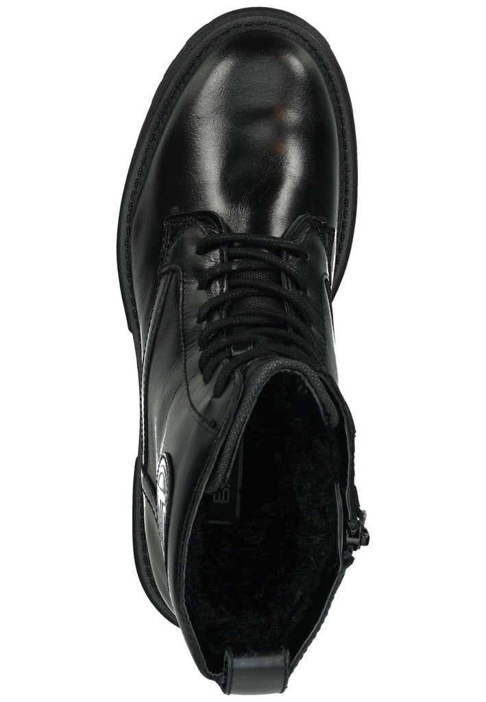 Bagatt Stiefelette Leder/Textil Schwarz Warmfutter
