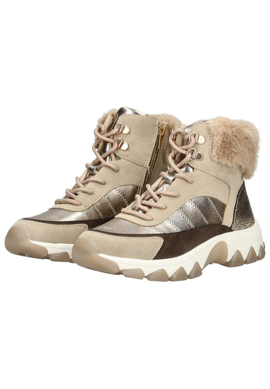 Bagatt Stiefelette Lederimitat/Textil Beige