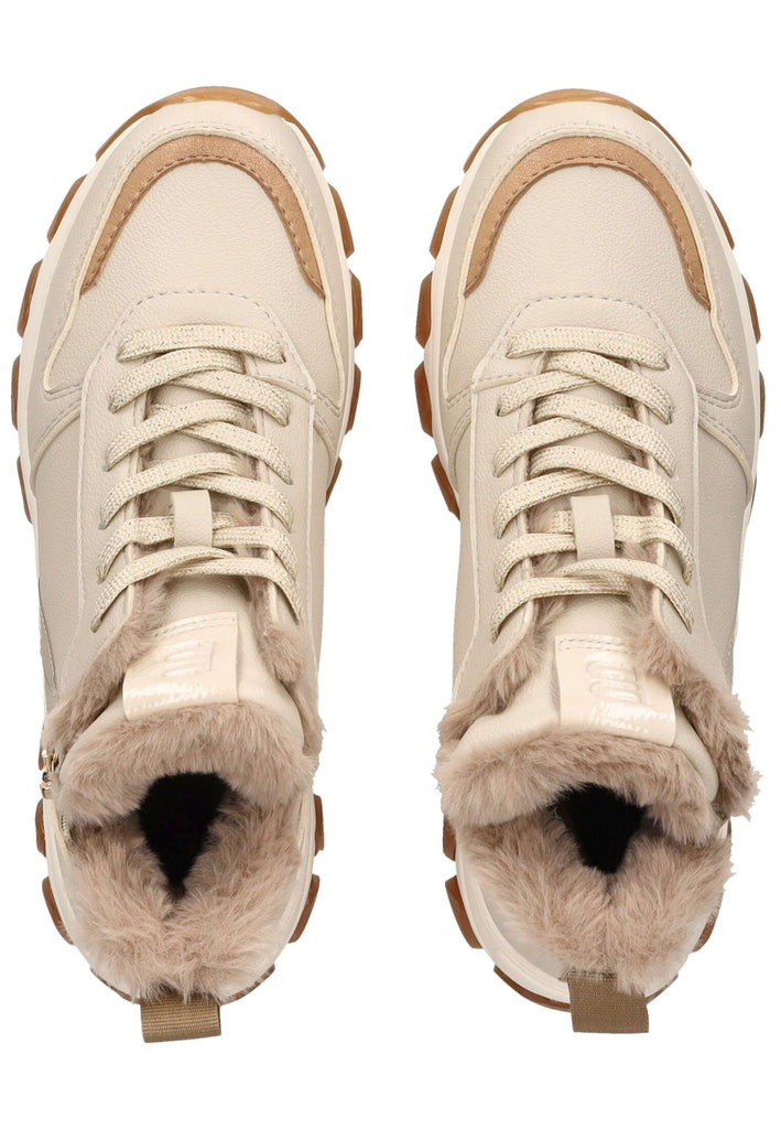 Bagatt Stiefelette Lederimitat/Textil Beige/Braun Warmfutter