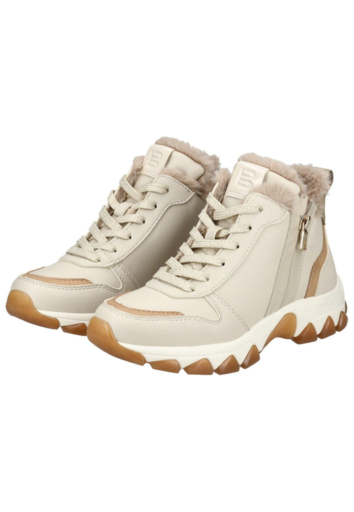 Bagatt Stiefelette Lederimitat/Textil Beige/Braun Warmfutter