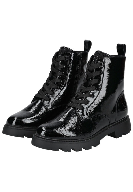 Bagatt Stiefelette Lederimitat/Textil Schwarz