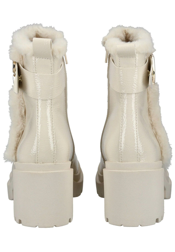 Bagatt Stiefelette Lederimitat/Textil Weiß Lack Warmfutter