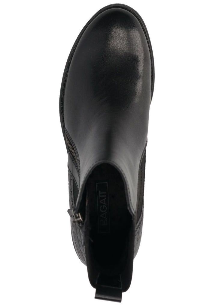 Bagatt Stiefelette Nappaleder Schwarz