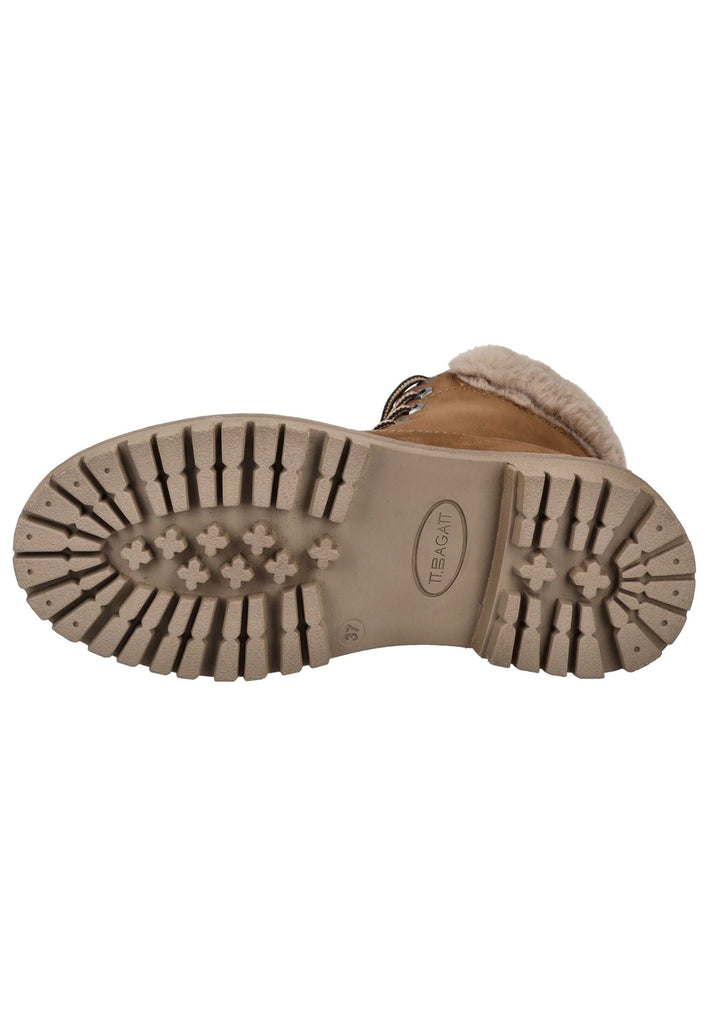 Bagatt Stiefelette Nubukleder/Textil Braun/Beige Warmfutter