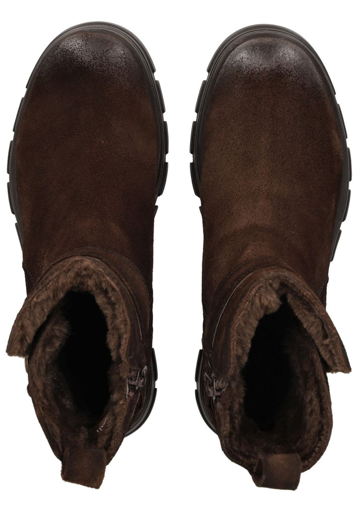 Bagatt Stiefelette Veloursleder Dunkelbraun Warmfutter