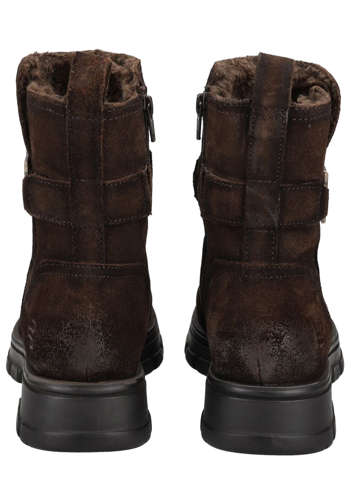 Bagatt Stiefelette Veloursleder Dunkelbraun Warmfutter