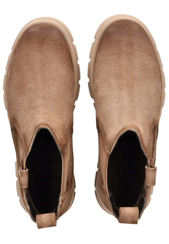 Bagatt Stiefelette Veloursleder Taupe