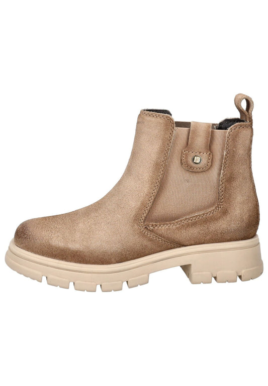 Bagatt Stiefelette Veloursleder Taupe