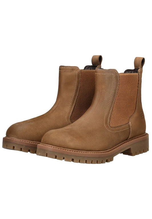 Bagatt Stiefelette Veloursleder/Textil Hellbraun
