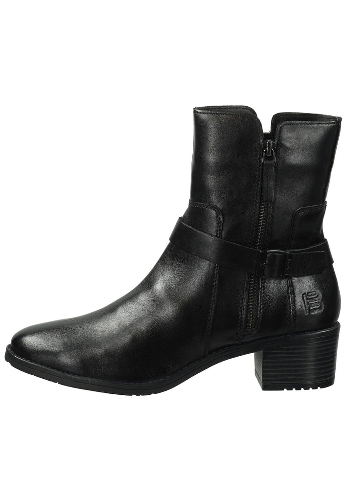 Stiefeletten Bagatt Stiefelette Leder Schwarz Warmfutter