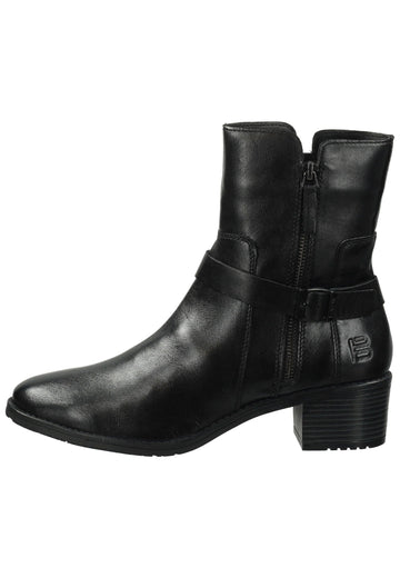 Stiefeletten Bagatt Stiefelette Leder Schwarz Warmfutter