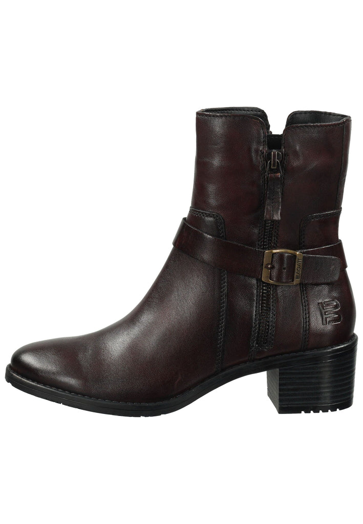 Stiefeletten Bagatt Stiefelette Lederimitat Bordeaux Warmfutter