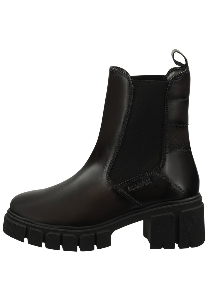 Stiefeletten Bagatt Stiefelette Nubukleder/Textil Dunkelgrau Warmfutter