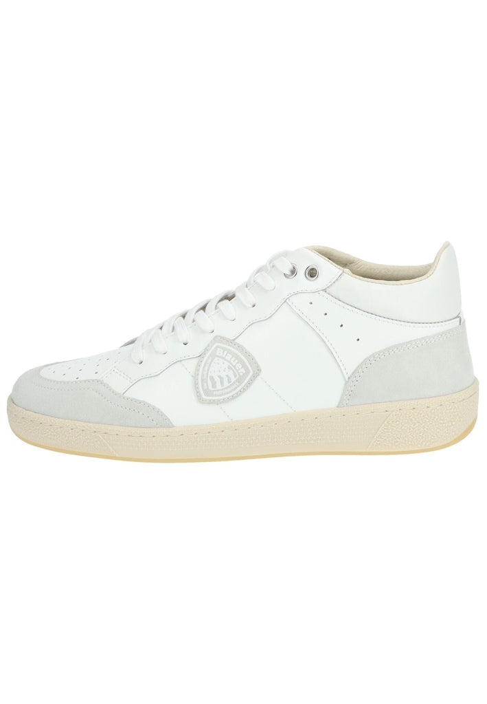 Sneaker Blauer Sneaker Leder/Synthetik Weiß/Grau