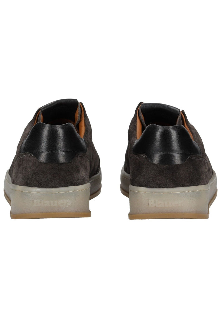 Blauer Sneaker Leder Dunkelgrau