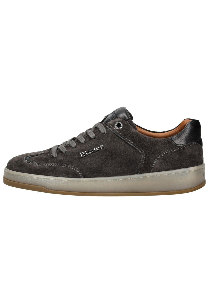 Blauer Sneaker Leder Dunkelgrau