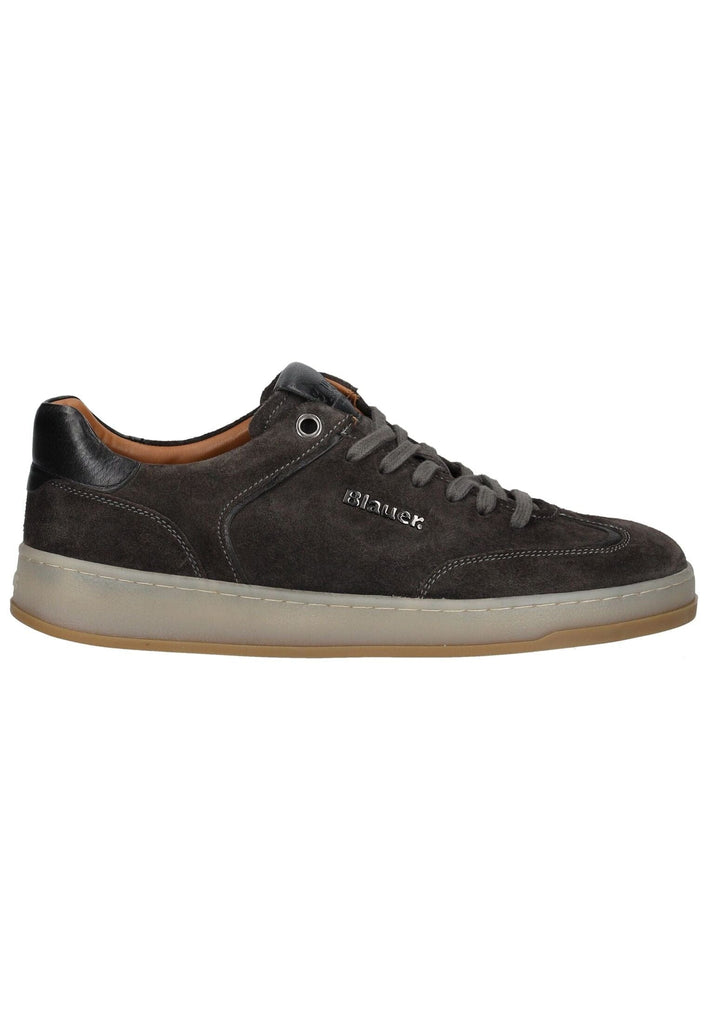 Blauer Sneaker Leder Dunkelgrau