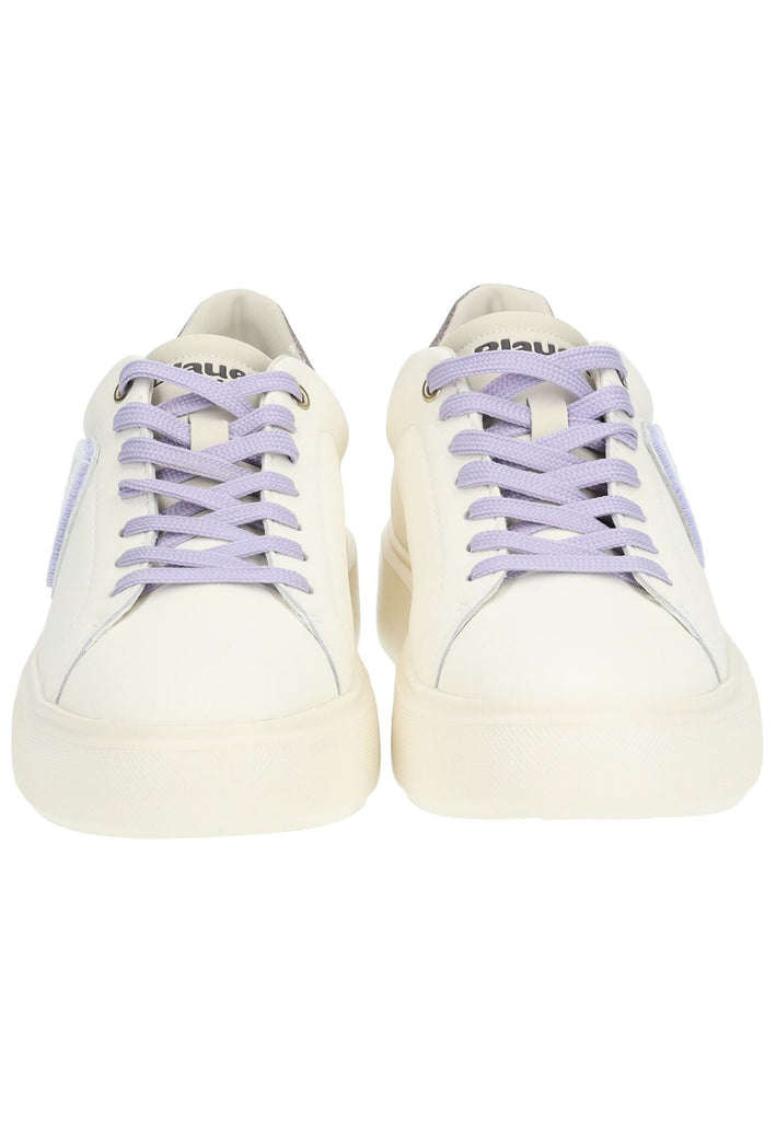 Blauer Sneaker Leder/Synthetik Cream