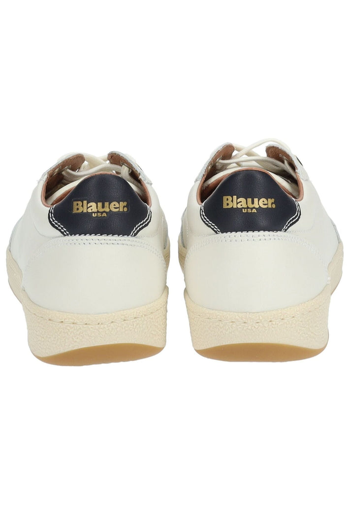 Blauer Sneaker Leder/Synthetik Weiß