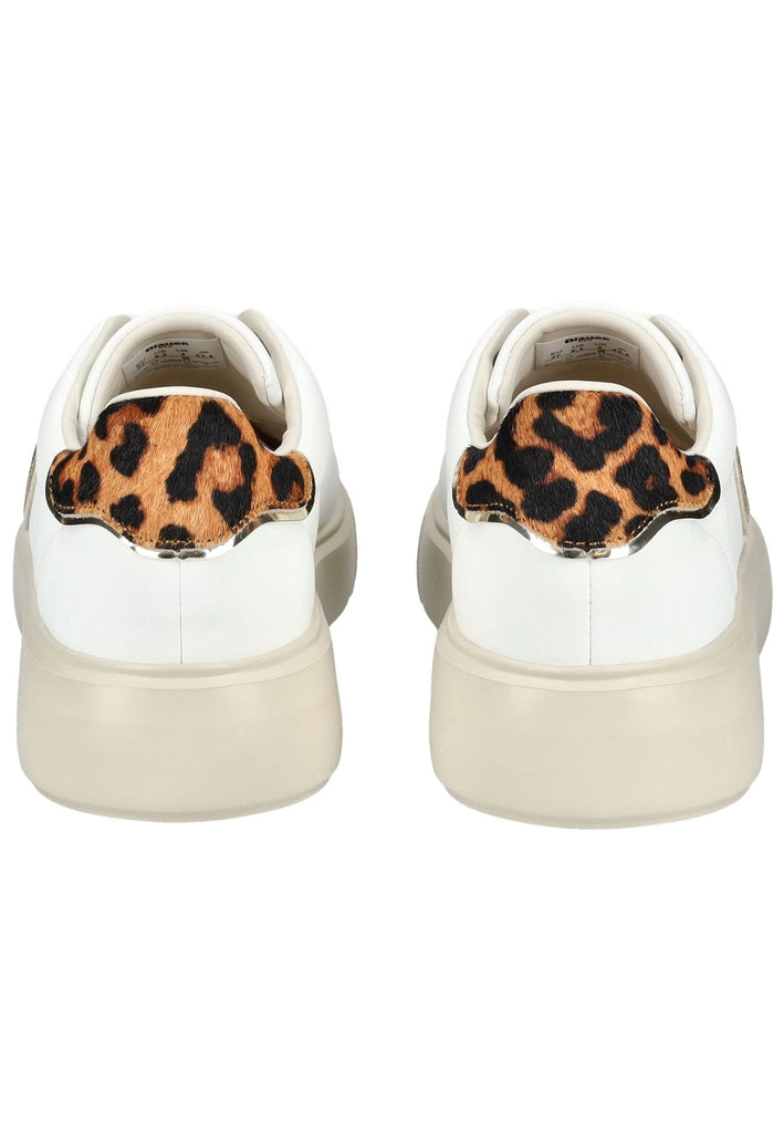 Blauer Sneaker Leder/Synthetik Weiß Kombi