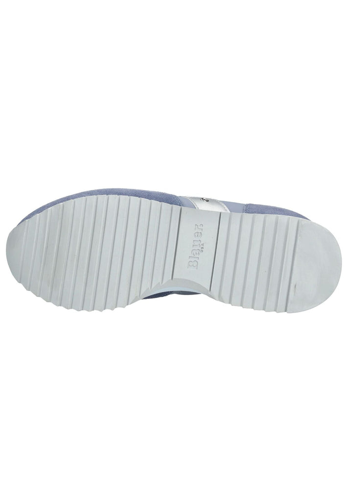 Blauer Sneaker Leder/Textil Jeans