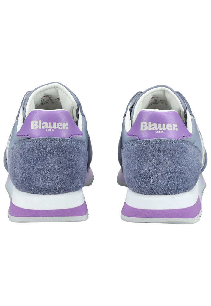 Blauer Sneaker Leder/Textil Jeans