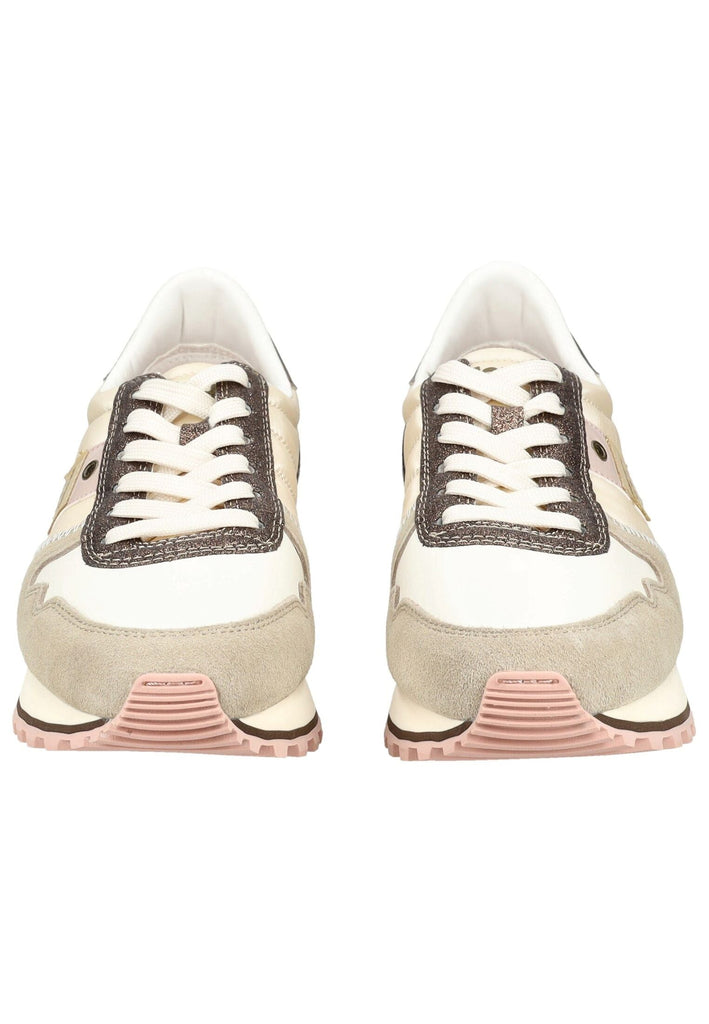 Blauer Sneaker Veolurs/Textil/Synthetik Cream