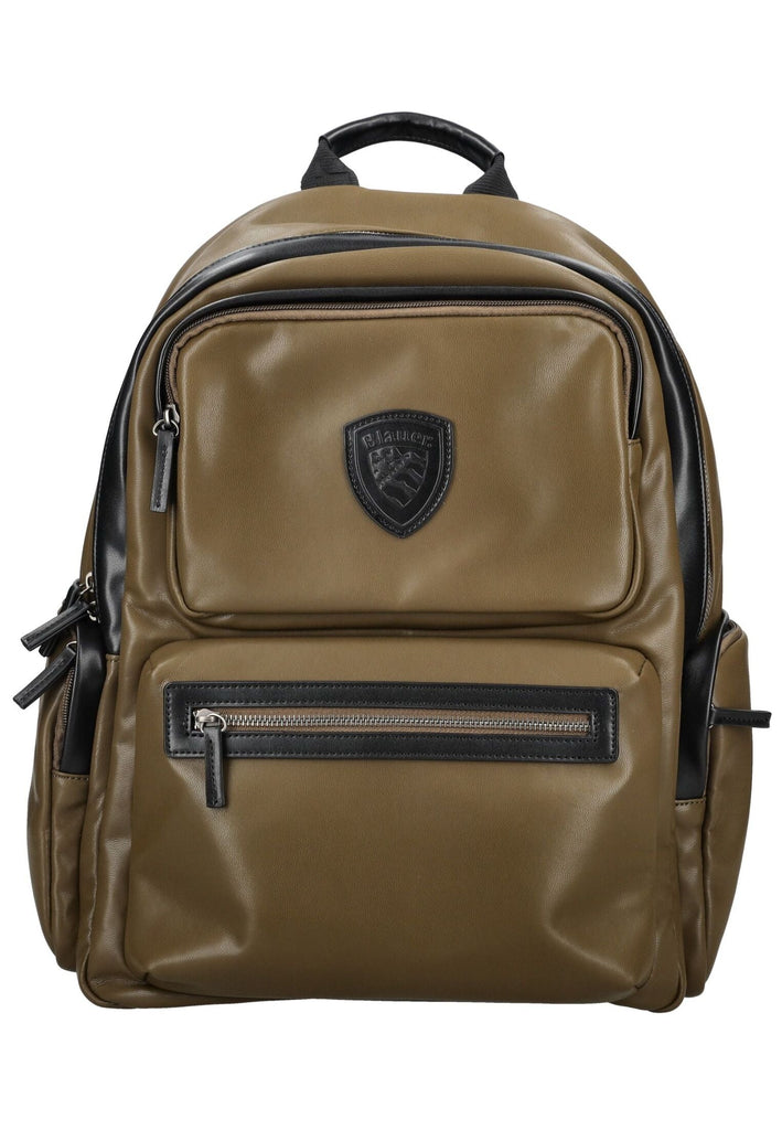 Blauer Taschen Lederimitat Grün