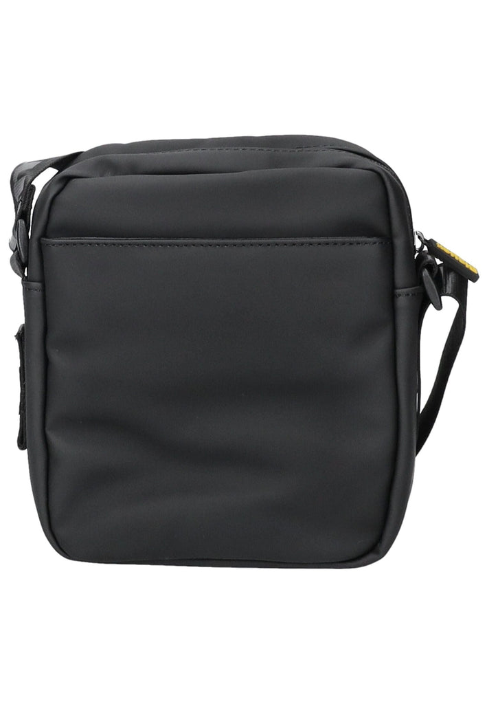 Blauer Taschen Lederimitat/Nylon Schwarz