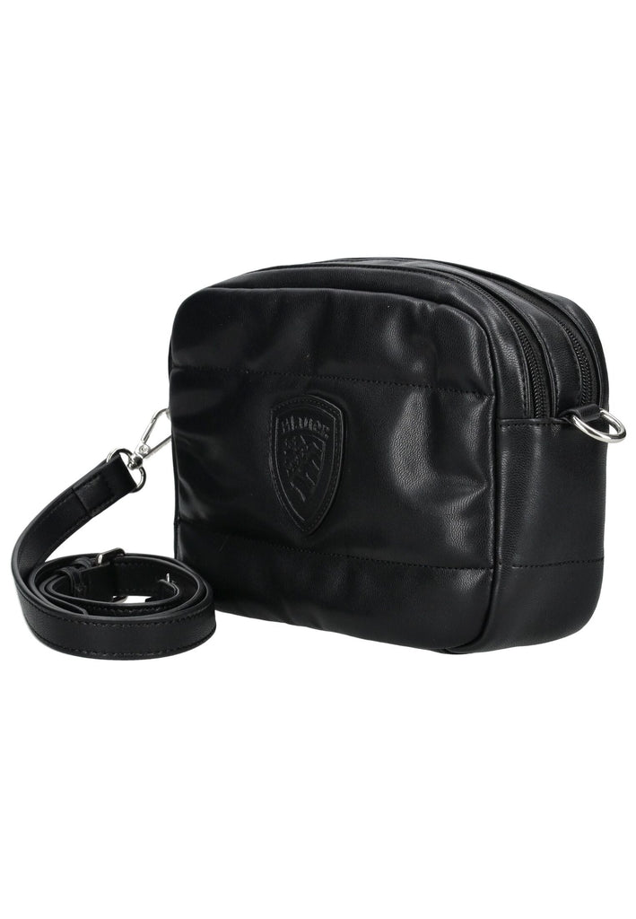 Blauer Taschen Lederimitat Schwarz