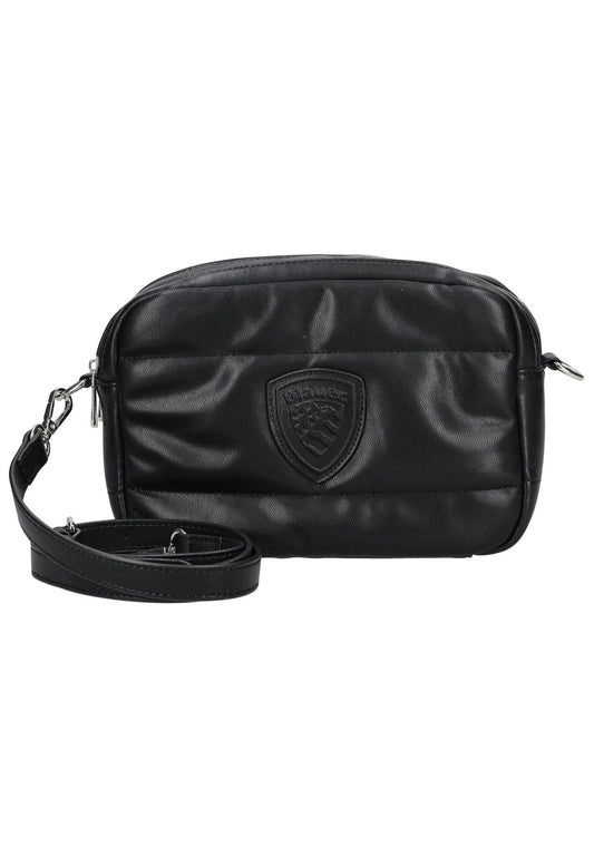 Blauer Taschen Lederimitat Schwarz