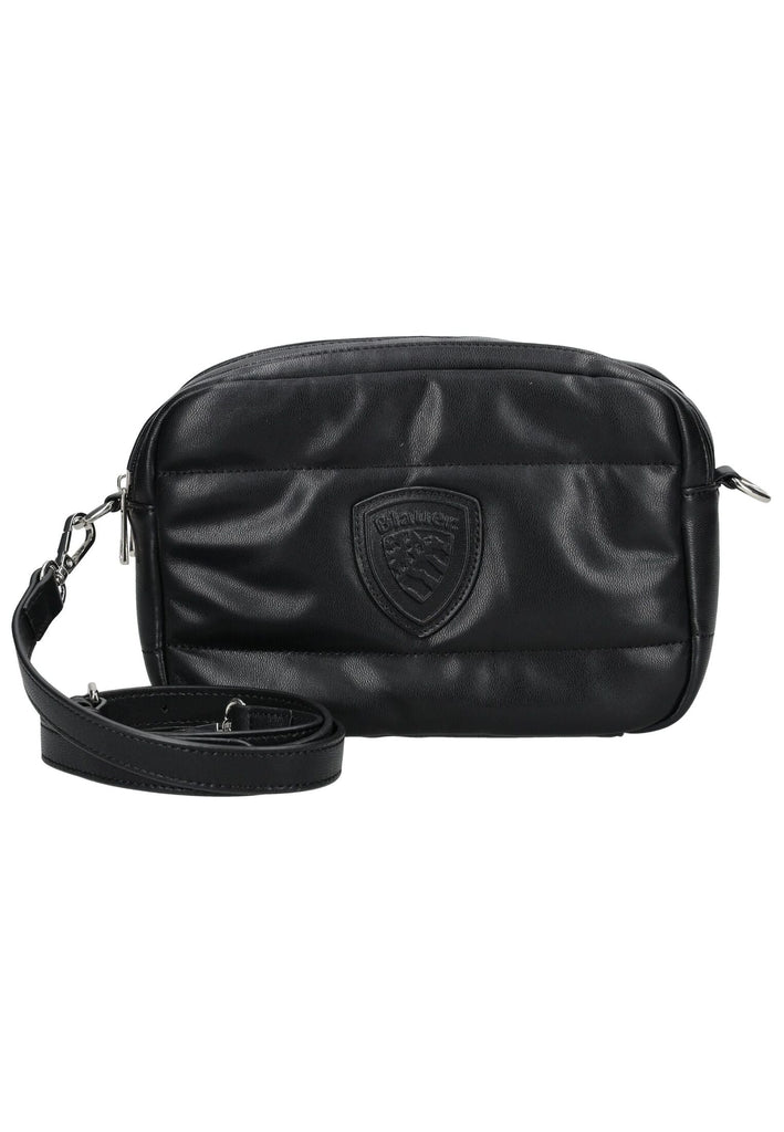 Blauer Taschen Lederimitat Schwarz