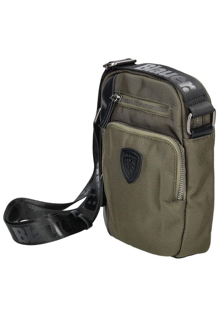 Blauer Taschen Lederimitat/Textil Military