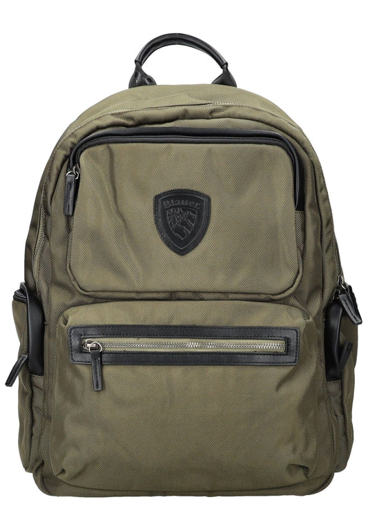 Blauer Taschen Lederimitat/Textil Military