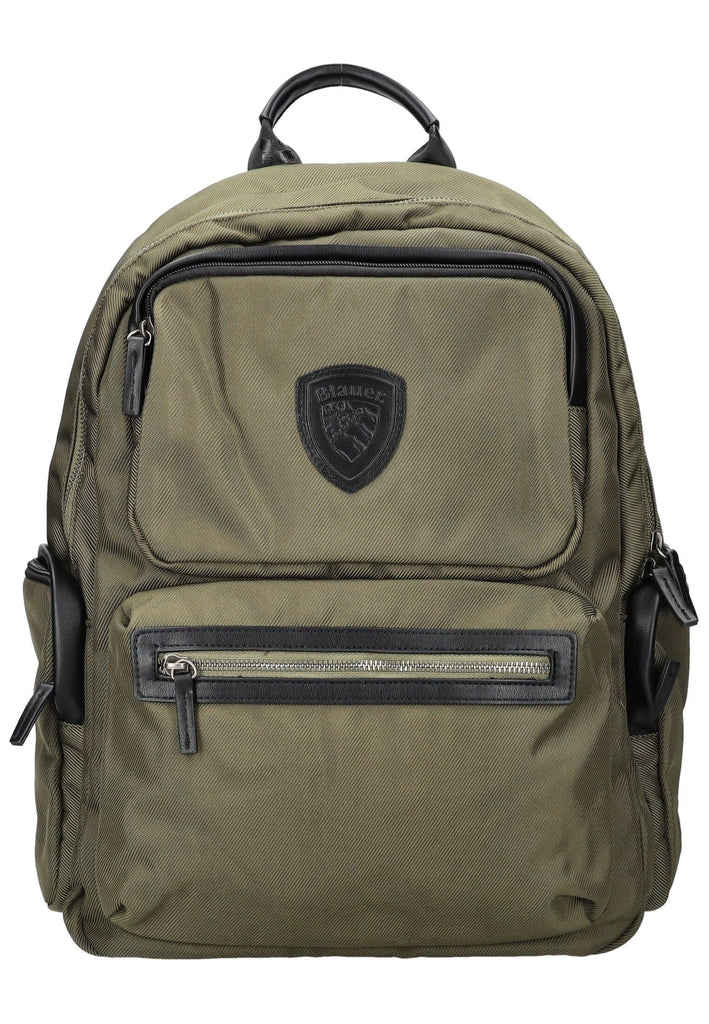 Blauer Taschen Lederimitat/Textil Military