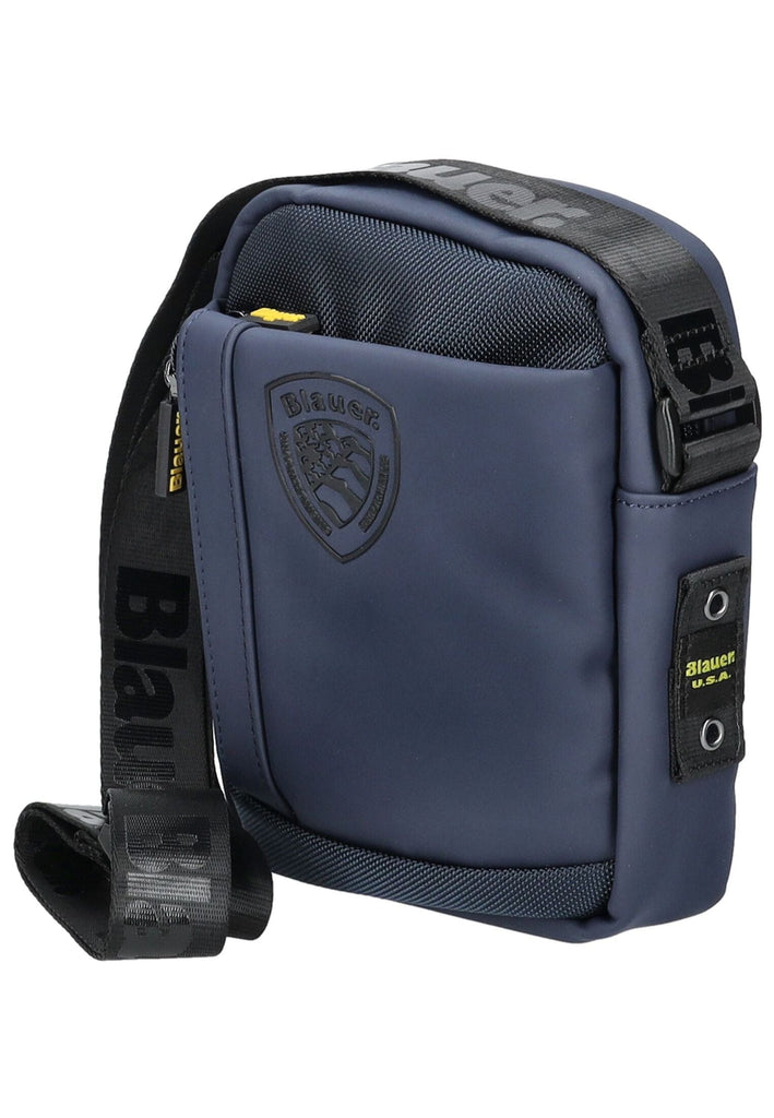 Blauer Taschen Lederimitat/Textil Navy