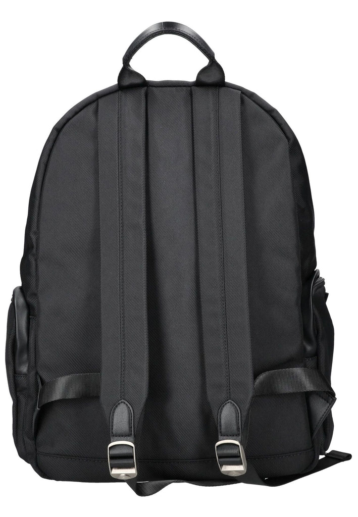 Blauer Taschen Lederimitat/Textil Schwarz