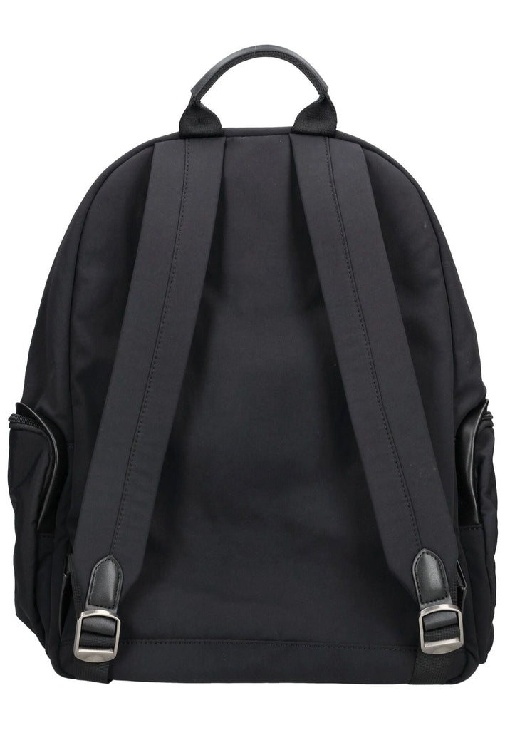 Blauer Taschen Lederimitat/Textil Schwarz