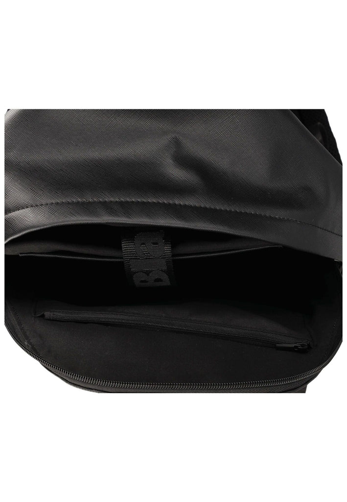 Blauer Taschen Lederimitat/Textil Schwarz