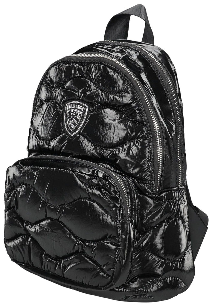 Blauer Taschen Nylon Schwarz