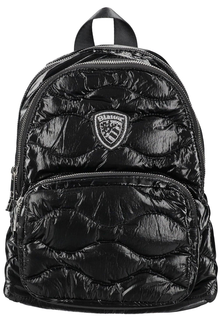 Blauer Taschen Nylon Schwarz