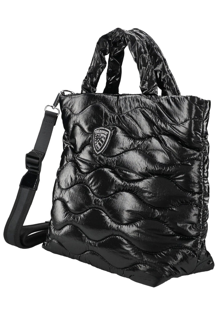 Blauer Taschen Nylon Schwarz