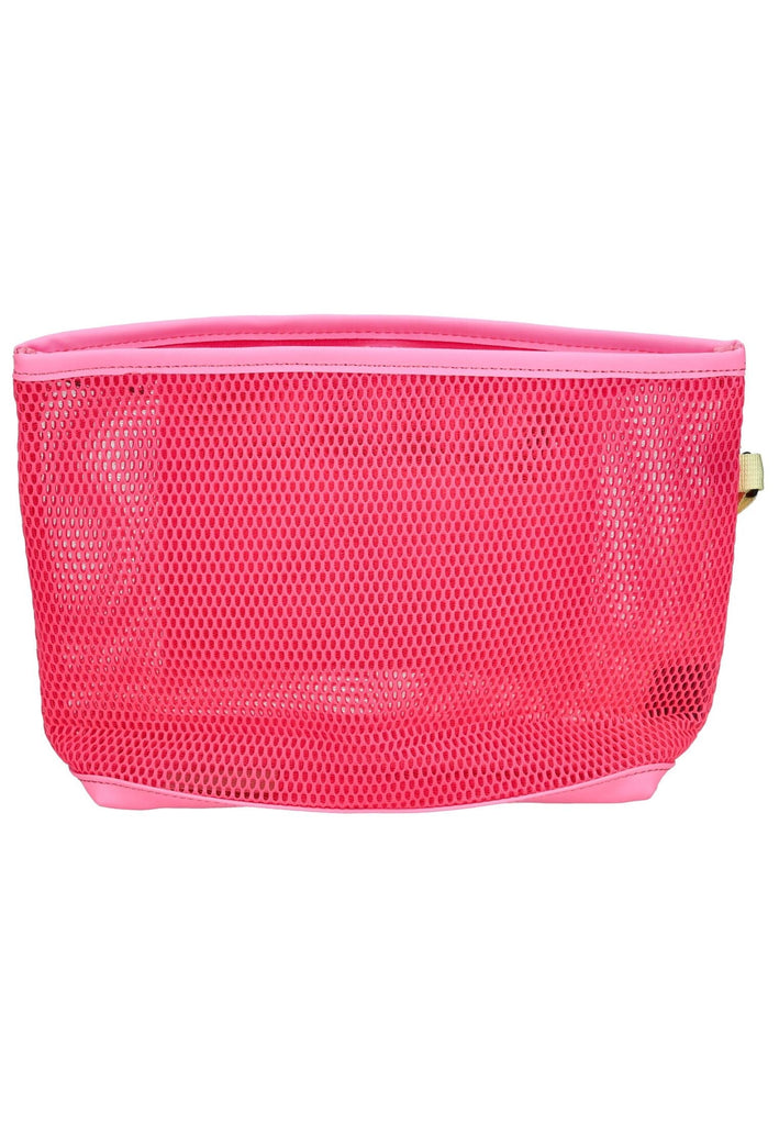 Blauer Taschen Textil Fuchsia