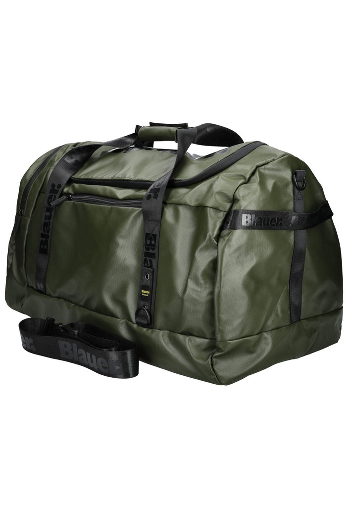 Blauer Taschen Textil Military