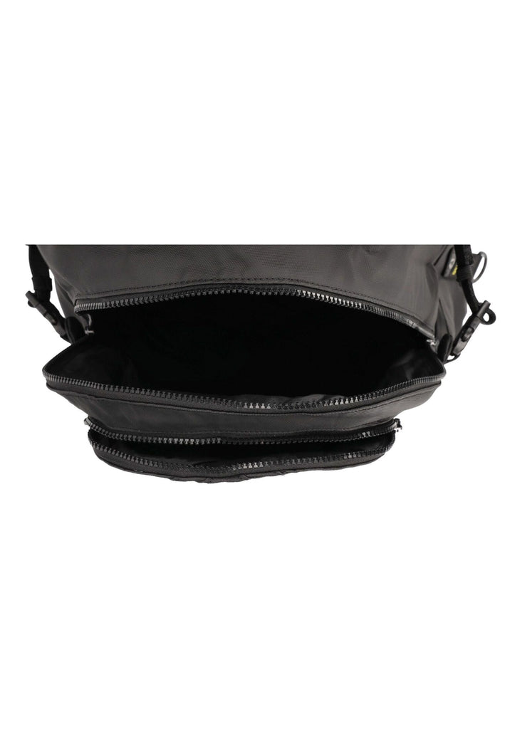 Blauer Taschen Textil Schwarz