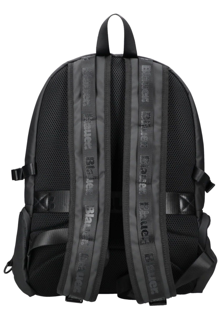 Blauer Taschen Textil Schwarz